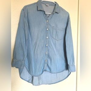 Old Navy Denim Button-Down Tunic